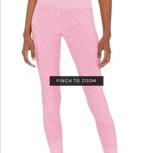 High Waist Alosoft Lounge Legging in Parisian Pink Heather